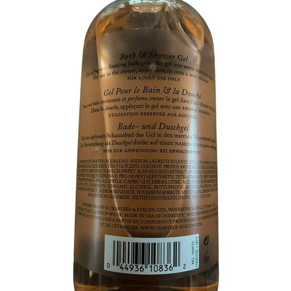 Crabtree & Evelyn Sweet Almond Oil Bath & Shower Gel 16.9 Fl oz - Picture 4 of 4